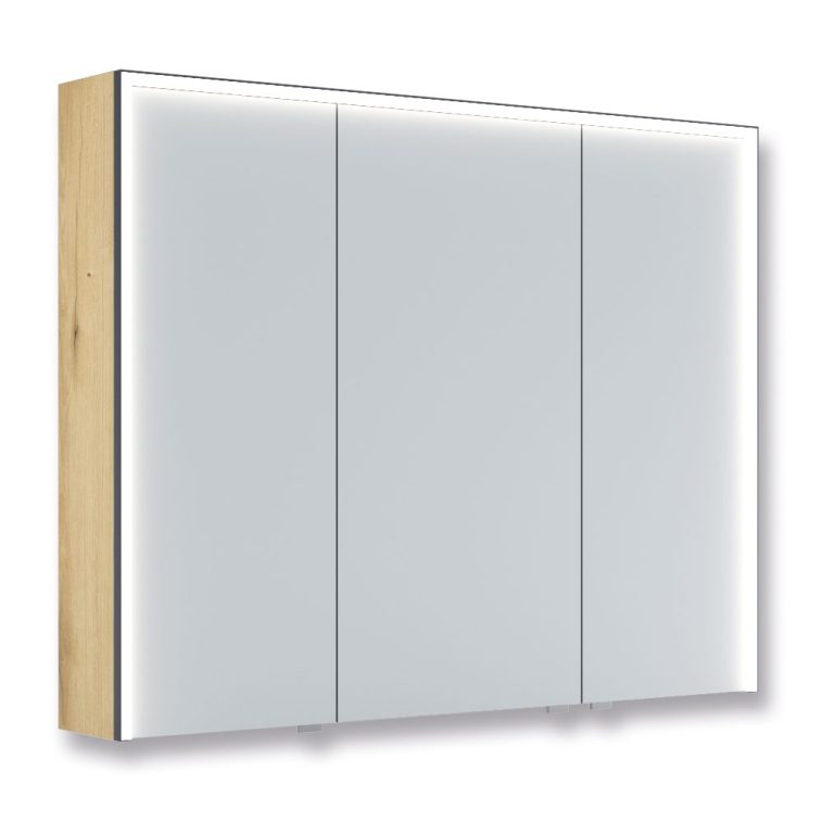 Spiegelschrank-Modul mit
3-seitigem LED-Profil