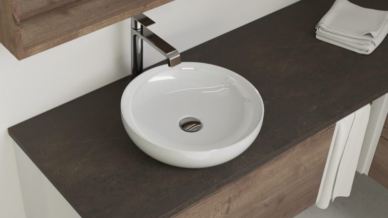 Serie CREA.plan Aufsatzwaschtisch Keramik oval