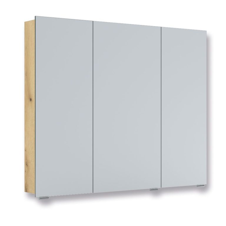 Spiegelschrank mit überstehenden Spiegeltüren